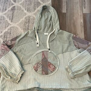 POL hoodie Sweatshirt Top Large